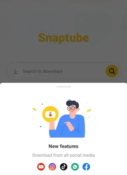 Snaptube software screenshot