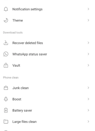 Snaptube software screenshot